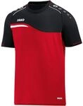 JAKO Kinder T-shirt Competition 2.0, rot/schwarz, 128, 6118