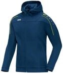 JAKO Damen Kapuzenjacke Classico, Nightblue/Citro, 36