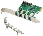 Conceptronic Emrick U34, 4-Port USB 3.0 PCI Express Card