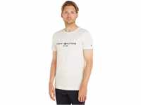 Tommy Hilfiger Herren T-Shirt Kurzarm Core Tommy Logo Rundhalsausschnitt, Weiß...