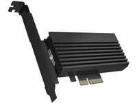 ICY BOX PCI Express Karte, M.2 NVMe SSD zu PCIe 4.0 Adapter, Kühler, LED
