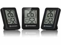 Bresser 3er Set Thermometer Hygrometer - Digitales Raumthermometer für...
