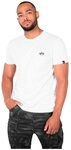 Alpha Industries Basic T Small Logo T-Shirt f&uuml;r Herren White