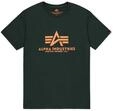 Alpha Industries Herren Basic T-Shirt,Gr&uuml;n (Dark Petrol 353), Large