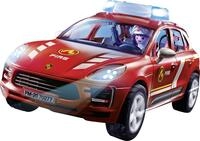 PLAYMOBIL Porsche 70277 Porsche Macan S Feuerwehr mit Licht- und Soundeffekten,...