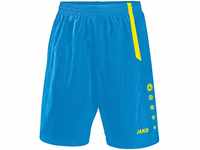 Jako Herren Fußballsporthosen Sporthose Turin, blau/neongelb, XL, 4462