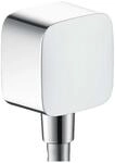 hansgrohe Fixfit Schlauchanschluss mit R&uuml;ckflussverhinderer, Chrom, Klein, 1.00