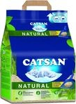 CATSAN Natural &ndash; Kompostierbare Klumpstreu f&uuml;r Katzen aus 100% Pflanzenfasern &ndash;