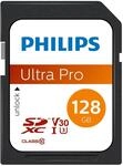 Philips Ultra Pro SDXC Card 128 GB UHS-I U3, Lesegeschwindigkeit bis zu 100 MB/s,