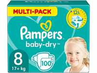 Pampers Windeln Größe 8 (17kg+) Baby-Dry, Extra Large, Alte Version