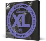 D'Addario XL Chromes Flatwound Electric Guitar Strings ECG24-3D, 11-50