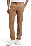 TOM TAILOR Denim Herren Slim Fit Chino Hose mit G&uuml;rtel 11634 - Honey Camel Beige 30W