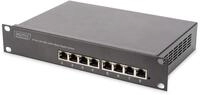 DIGITUS Netzwerk-Switch &ndash; 10 Zoll 1HE &ndash; 1 Gbit/s &ndash; 8 Ports &ndash; Unmanaged