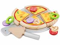 New Classic Toys 10597 The, 14 Parts, Consists of a Serving Pizza Set,...