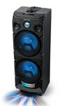 MUSE M-1935 DJ Bluetooth Party Lautsprecher mit Akku und Lichteffekten (USB, AUX) 400