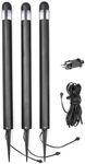 Konstsmide Amalfi Erdspie&szlig;l. 3er Set Amalfi | schwarz | Outdoor | HPLED | 1,8W 