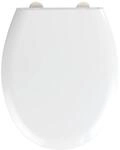 WENKO Toilettendeckel mit Absenkautomatik, hohe Belastbarkeit bis 350 kg, ovaler WC