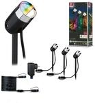 Paulmann 94284 Plug & Shine LED Au&szlig;enleuchte Zigbee Spot Pike RGBW Starterset...