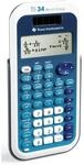 Texas Instruments TI-34 MV Schulrechner (Multi View, 4-zeilen Display, Solar-...