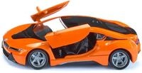 Siku 2348, BMW i8 LCI, Orange/Schwarz, Metall/Kunststoff, 1:50, &Ouml;ffenbare...