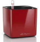 LECHUZA Cube Glossy 14 Scarlet rot highgloss 13512