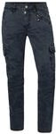Timezone Herren Regular Ben Cargo Hose, Blau (Dark Night Blue 3115), 30W / 34L...