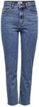 ONLY Female Straight-Fit Jeans ONLEMILY Hohe Taille Gerade geschnitten Verk&uuml;rzt