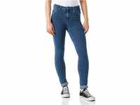 ONLY Damen Onlpower Mid Push Up Sk Rea3223 Noos Jeans, Blau (Dark Blue Denim...