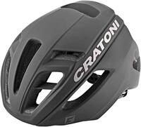 Cratoni Unisex &ndash; Erwachsene C-Pro Fahrradhelm, schwarz gummiert, S/M