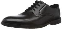 Clarks Herren Ronnie Walk Derbys , Schwarz (Black Leather), 40 EU