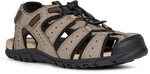 Geox Jungen Uomo Strada B Sandalen, Taupe Black, 40 EU