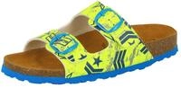 Lico Bioline Top Jungen Pantoletten, Neongelb/ Blau, 29 EU