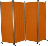 ANGERER Paravent 4-teilig, Swingtex Terracotta