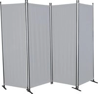 ANGERER Paravent 4-teilig, Sicht- & Sonnenschutz, Raumtrenner, Innen & Outdoor B&uuml;ro