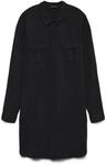 VERO MODA Damen VMSILLA LS Short Dress Blck GA NOOS 10206339, Black, M