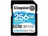 Kingston SDG3/256GB SD Speicherkarte (256GB SDXC Canvas Go Plus 170R C10 UHS-I...