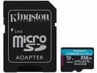 Kingston Canvas Go! Plus microSD Speicherkarte Klasse 10, UHS-I 256GB microSDXC...
