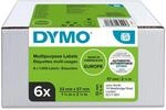 DYMO Original LabelWriter Mehrzwecketiketten | 32 mm x 57 mm | 6 Rollen mit je...