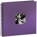 Hama Fotoalbum Jumbo 36x32 cm (Spiral-Album mit 50 schwarzen Seiten, Fotobuch mit