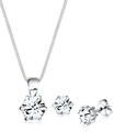 Elli Damen-Schmuck-Set Basic mit Kristallen aus 925er Sterlingsilber