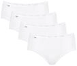 Sloggi Damen Unterhose Basic+ Midi , 4-Pack, 44, Wei&szlig;