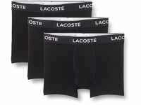 Lacoste Herren 5H3389 Boxer Shorts, Noir, M (3er Pack)