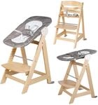 roba Born Up Babyhochstuhl Set 2in1 + Neugeborenen Aufsatz 'Sternenzauber' mit