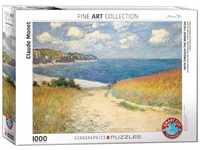 Eurographics 1000 Teile - Strandweg zwischen Weizenfeldern von Claude Monet,...