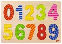 Goki 57574 - Einlegepuzzle - Zahlen 0-9