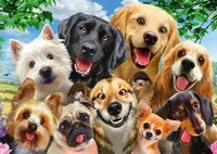 Schmidt Spiele 58390 Hunde Selfie, 500 Teile Puzzle
