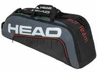 HEAD Unisex-Erwachsene Tour Team 6R Combi Tennistasche, schwarz/grau