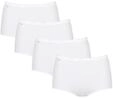 Sloggi Damen Unterhose Basic+ Maxi , 4-Pack, 54, Wei&szlig;