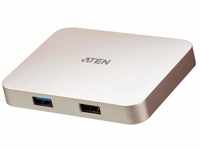 ATEN USB-C 4K Ultra Mini Dock PD60W, UH3235-AT (PD60W), Silber