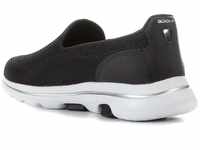 Skechers Damen Go Walk 5 sneakers, Black Textile White Trim, 38 EU
